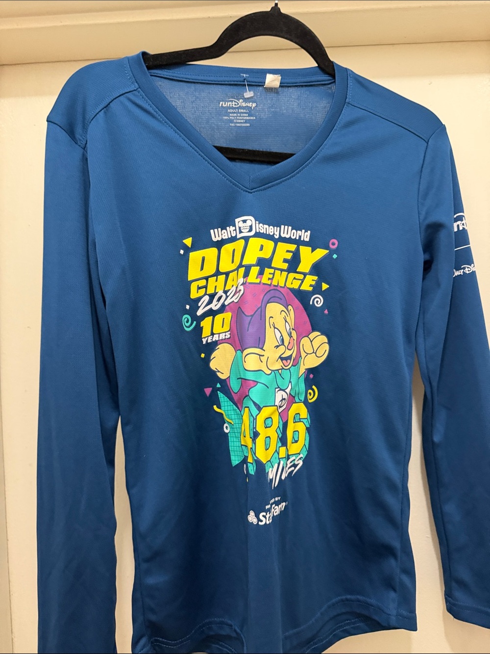 Disney Dopey Challenge Long Sleeve Tee - Blue